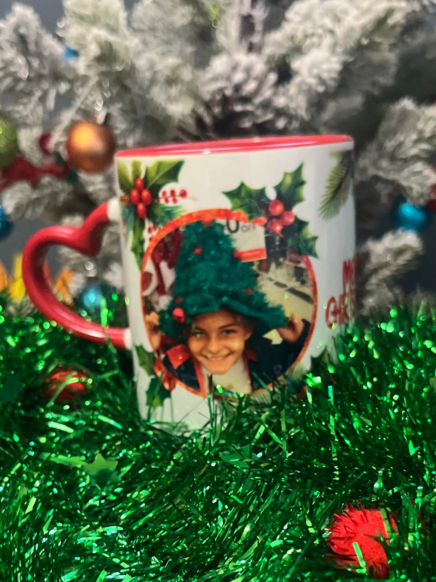 Custom Christmas Photo Mug – Holiday Gift – Personalized Christmas Mug – 11oz Sublimation