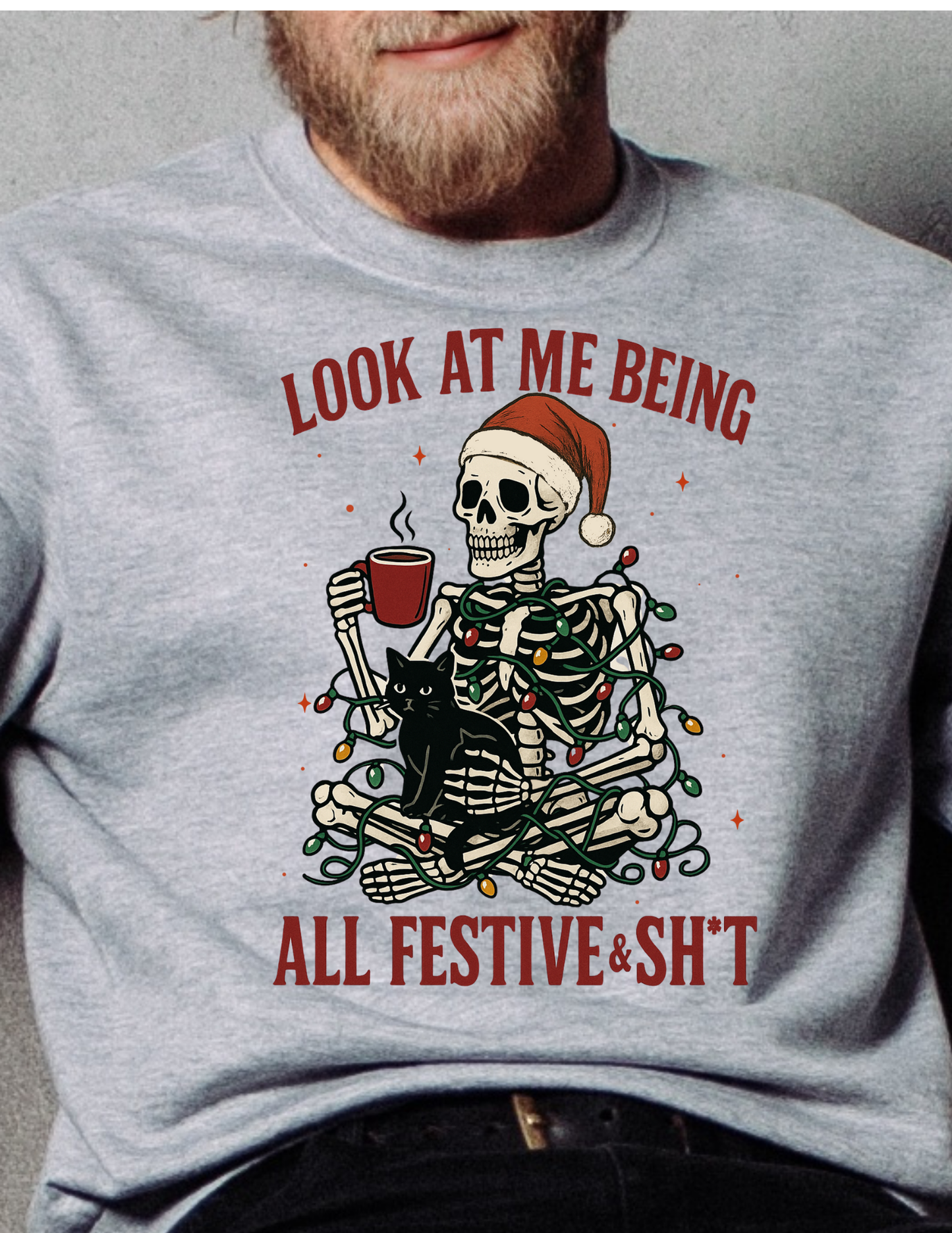 Funny Christmas Crewnecks | Sarcastic Holiday Sweatshirts (Multiple Designs)