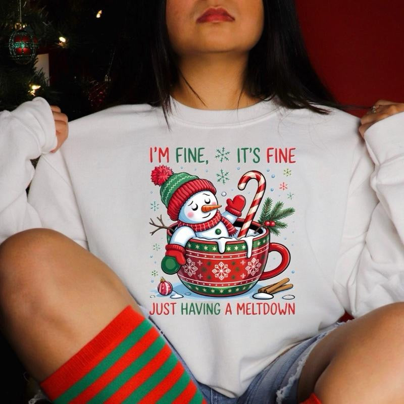 Funny Christmas Crewnecks | Sarcastic Holiday Sweatshirts (Multiple Designs)