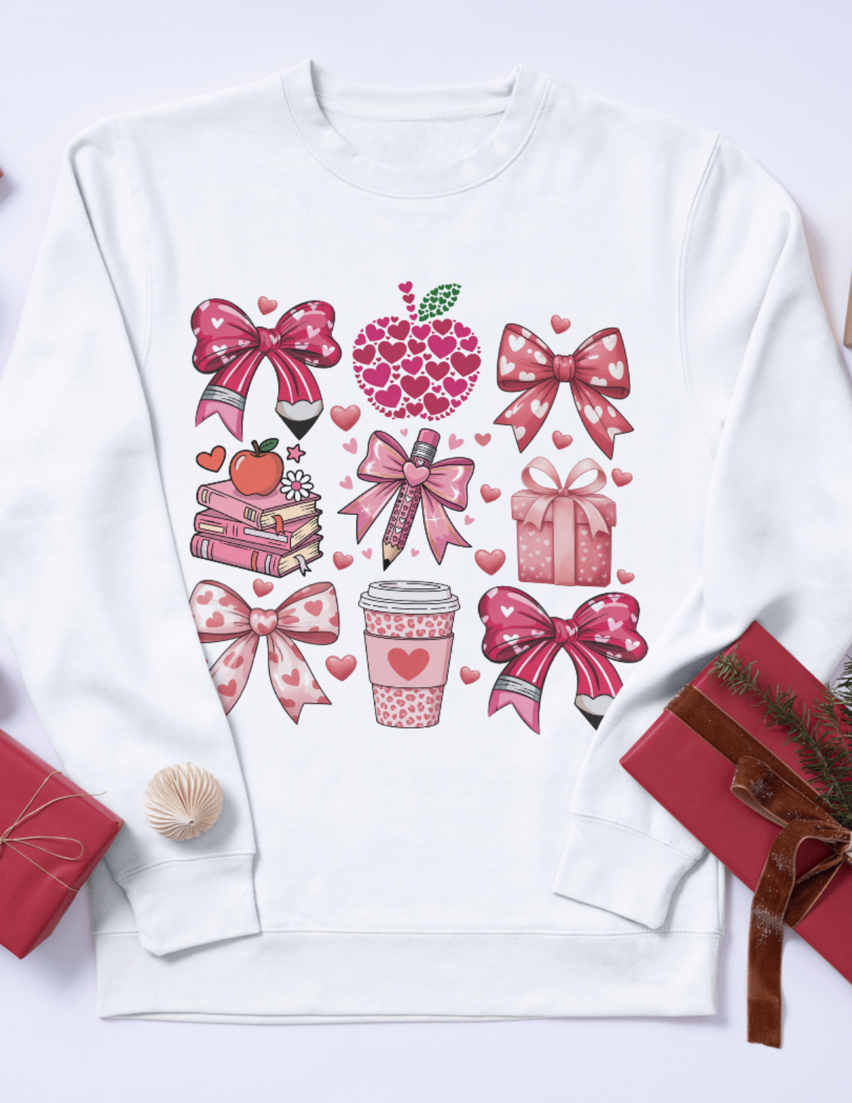 Valentine Teacher Sweatshirt – Pick Your Design