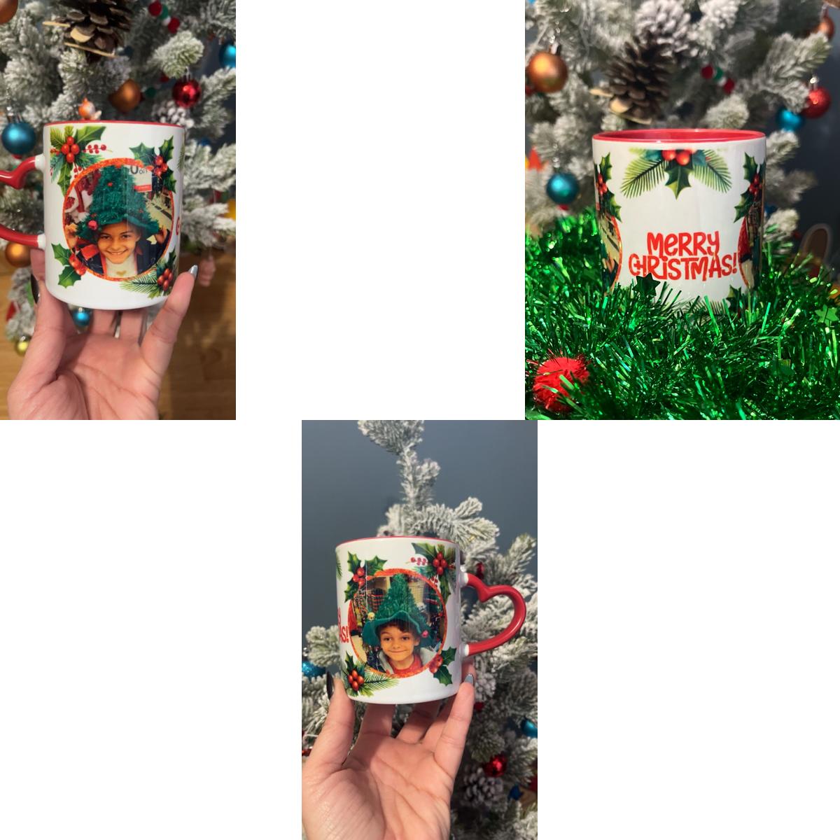 Custom Christmas Photo Mug – Holiday Gift – Personalized Christmas Mug – 11oz Sublimation